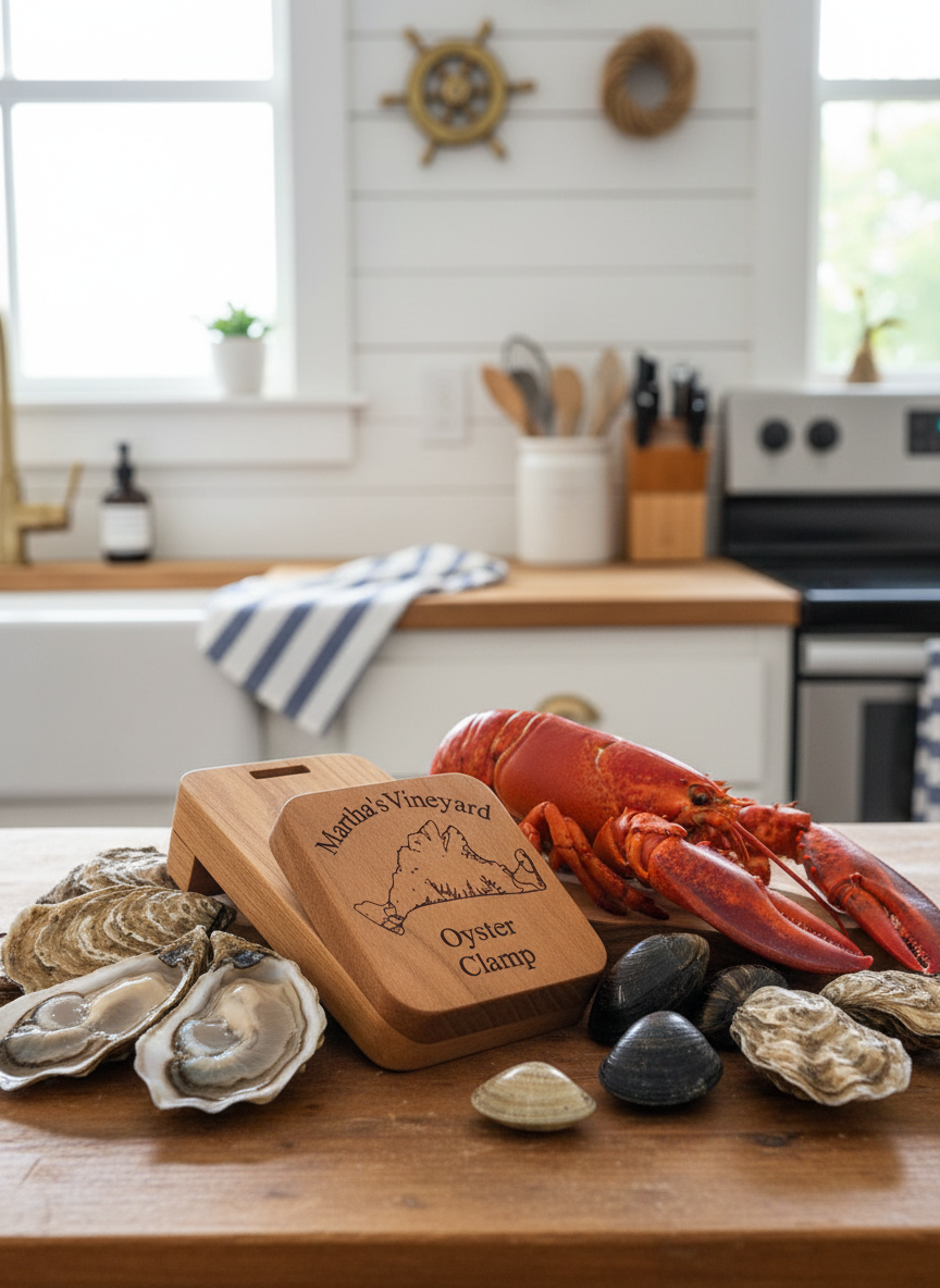 Cherry oyster clamp with summer seafood