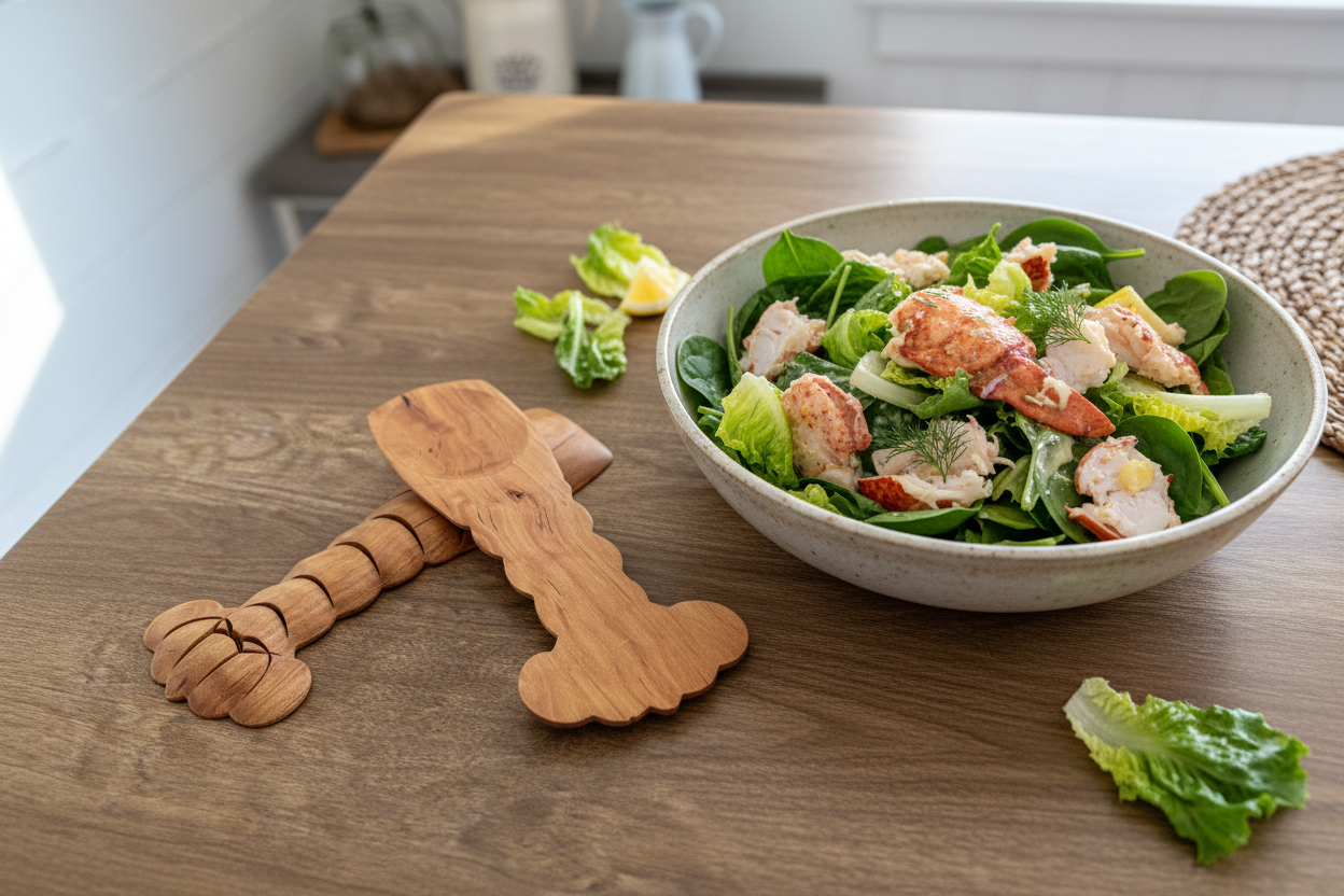 Lobster Tail Salad Tongs - Modern Rustic Kitchen